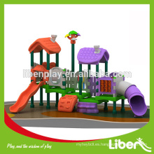 Parque de juegos al aire libre, parque de atracciones Tipo y metal Equipo de fibra de vidrio Material juego de columpios para niños LE.QS.020